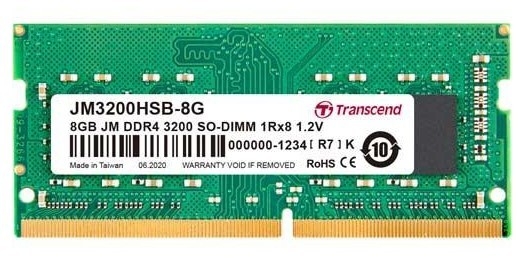 Оперативная память SO-DIMM Transcend DDR4 8GB 3200MHz (JM3200HSB-8G)