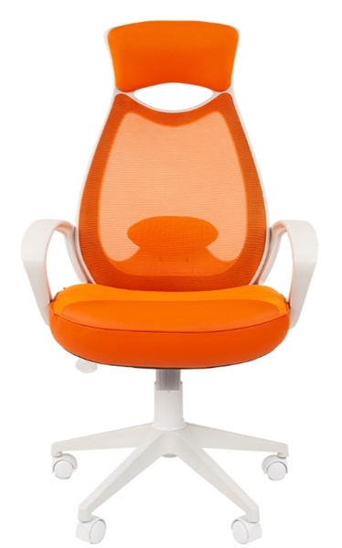Офисное кресло Chairman    840 Россия белый пластик  TW16TW-66 оранжевый