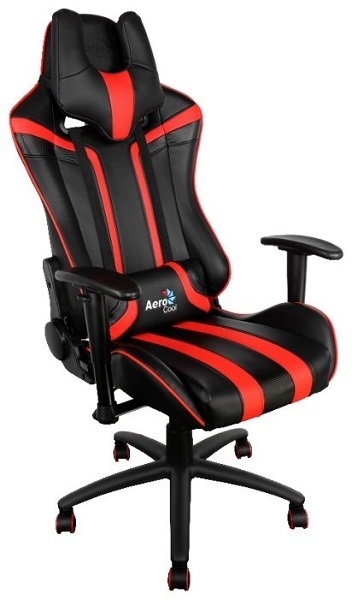 Компьютерное кресло AeroCool AC120 AIR-BR черный/красный
