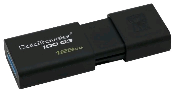 Флеш накопитель 128GB Kingston DataTraveler Traveler 100 G3, USB 3.0, черный