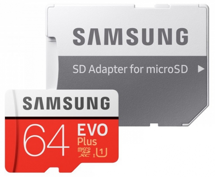 Карта памяти MicroSDXC Samsung EVO Plus 64GB (MB-MC64HA)