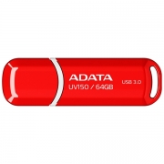 USB флешка ADATA UV150 64GB, красная (AUV150-64G-RRD)
