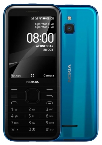 Телефон Nokia 8000 4G 16LIOL01A01 синий