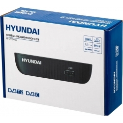 Ресивер DVB-T2 Hyundai H-DVB460, черный