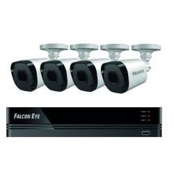 Комплект видеонаблюдения FALCON EYE 4CH + 4CAM KIT FE-2104MHD KIT SMART, белый 