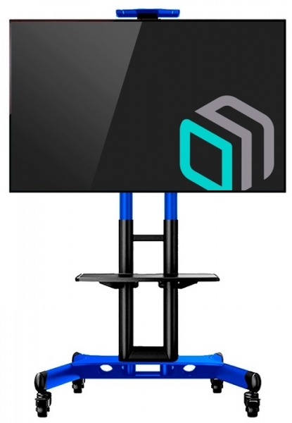 Мобильная стойка ONKRON TS1551 на 1 ТВ 40-70" от 200х200 до 400х600, синяя