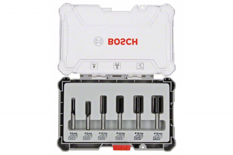 Набор пазовых фрез Bosch 2607017466 (6 шт; хвостовик 8 мм)