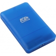 Внешний корпус для HDD/SSD AgeStar 3UBCP3 SATA пластик черный 2.5"