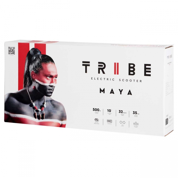 Электрический самокат Tribe Maya, черный (TES-MAY107800BLACK)