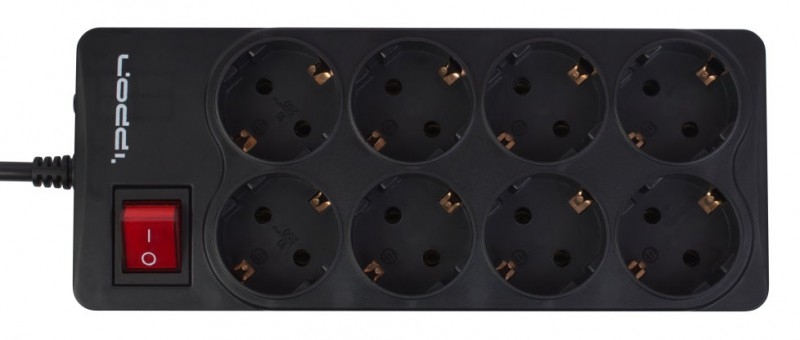 Сетевой фильтр Ippon BK-258 5м (8 розеток), черный