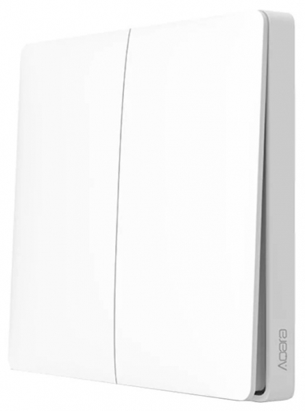Выключатель с электронной коммутацией Aqara Wireless Remote Switch (Double Rocker) (WXKG02LM) белый