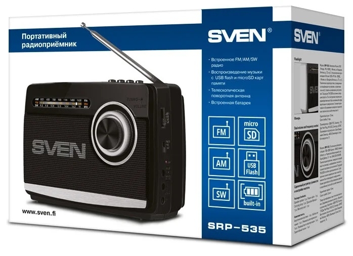 Радиоприемник SVEN SRP-535 черный