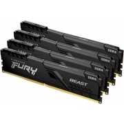 Оперативная память Kingston Fury Beast DDR4 16Gb (4x4Gb) 2666MHz (KF426C16BBK4/16)