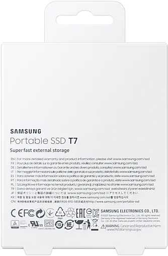 Внешний SSD накопитель Samsung T7 Touch 1Tb, синий (MU-PC1T0H/WW)