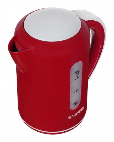 Чайник Starwind SKG1021, красный/серый