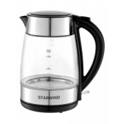 Чайник Starwind SKG3026, черный/серебристый
