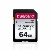Карта памяти Transcend 64GB SD Card UHS-I U3 A2 TS64GSDC330S