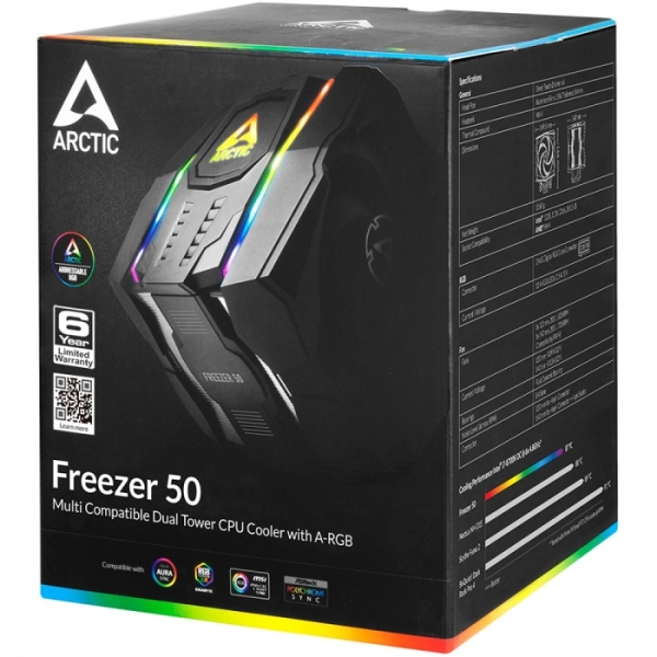 Кулер для процессора Arctic Freezer 50 Dual Tower (ACFRE00065A)