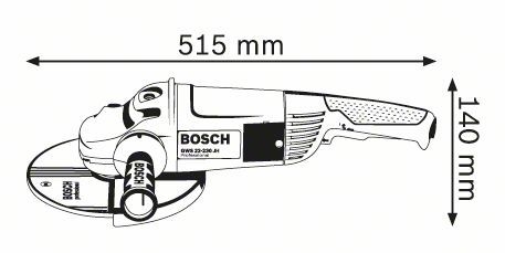 Угловая шлифмашина Bosch GWS 22-230 JH 0.601.882.203