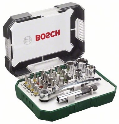 Набор бит и головок Bosch 2607017322 (26 предметов)