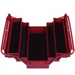 Инструментальный раскладной ящик МАСТАК 5 отсеков, красный 510-05420R