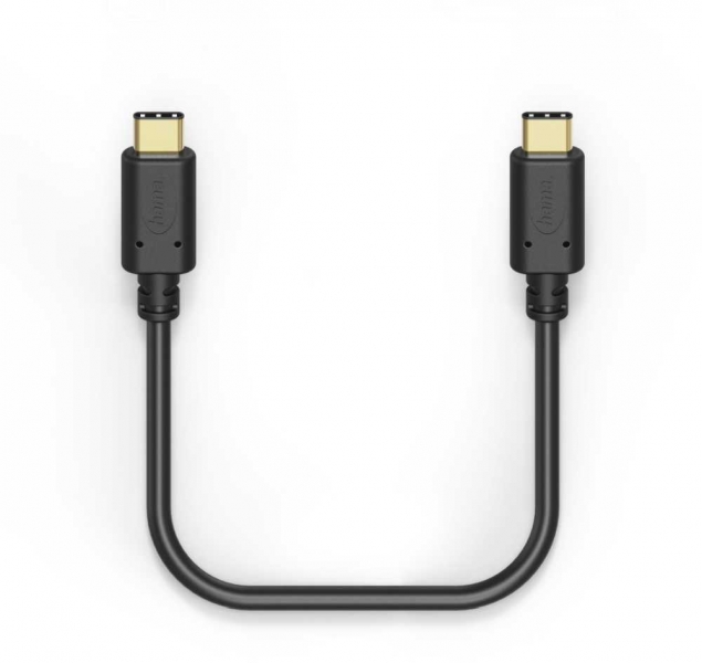 Кабель Hama 00183333 USB Type-C (m) USB Type-C (m) 0.2м черный