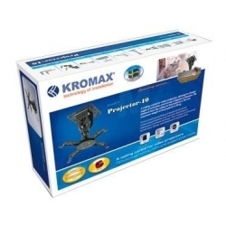 Крепление потолочное Kromax PROJECTOR-10 серый для проектора, 3 ст свободы, наклон 30°, вращение на 360°, от потолка 155