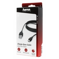 Кабель Hama 00173788 microUSB В (m) USB A (m) 3м черный
