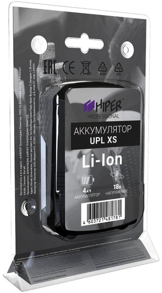 Аккумуляторная батарея HIPER UPL XS (18V, 4.0 Аh)