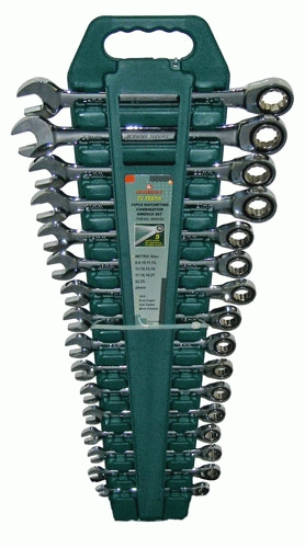 Набор комбинированных трещоточных ключей Jonnesway W45516S