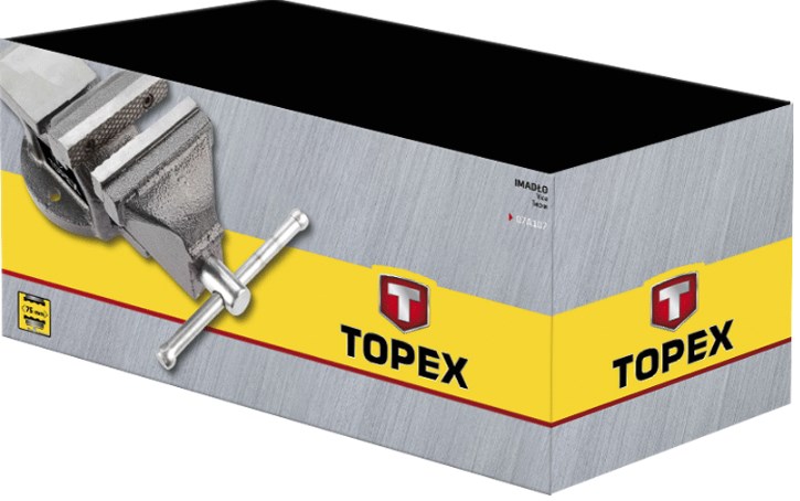 Слесарные тиски с наковальней и закаленными губками TOPEX 07A110
