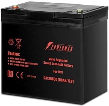 Аккумуляторная батарея Poweman CA12500 (12V/50AH)