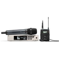EW 300 G4-865-S-AW+ Беспроводная РЧ-система, 470-558 МГц, 32 канала, рэковый приёмник EM 300-500 G4, ручной передатчик SKM 300 G4-S.  Конденсаторный супер-кардиоидный капсюль MME865-1.