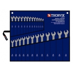 Набор комбинированных ключей THORVIK CWS0025 6-32 мм, 25 предметов 52049