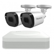 Falcon Eye FE-104MHD KIT ДОМ SMART Комплект видеонаблюдения. Гибридный регистратор с поддержкой AHD/TVI/CVI/IP/Аналог. Алгоритм сжатия H.264,Запись 1080N/100 кад./сек, 4 BNC входа
