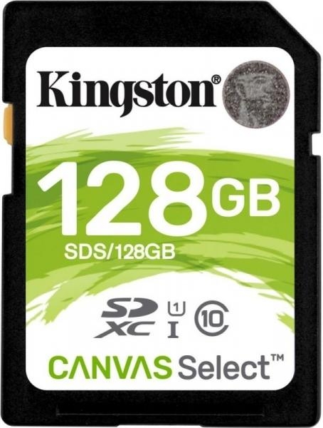 Флеш карта SD 128GB Kingston SDXC Class 10 UHS-I U1 Canvas Select 80Mb/s