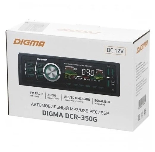 Автомагнитола DIGMA DCR-350G