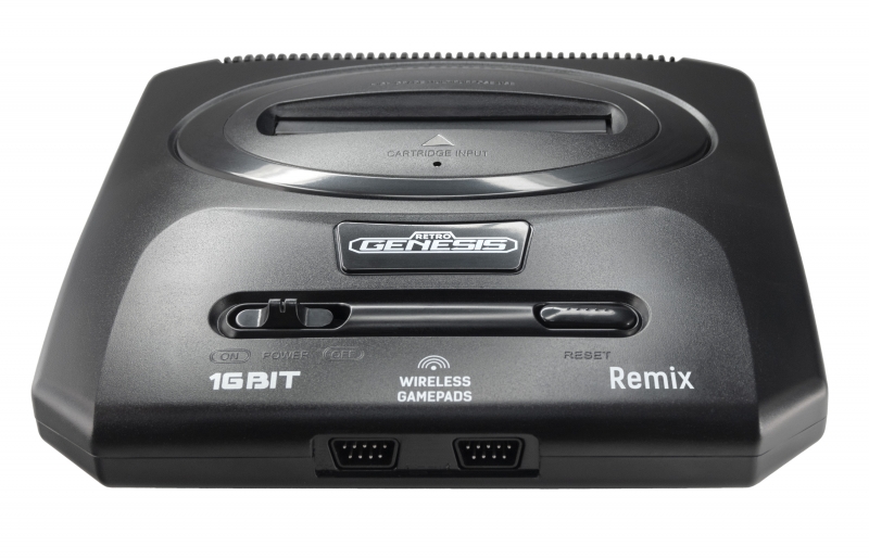 Игровая приставка Retro Genesis Remix (8+16Bit) + 600 игр (AV кабель, 2 проводных джойстика) (ConSkDn91)