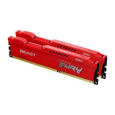 Оперативная память Kingston FURY Beast Red DDR3 16Gb (2x8Gb) 1600MHz (KF316C10BRK2/16)