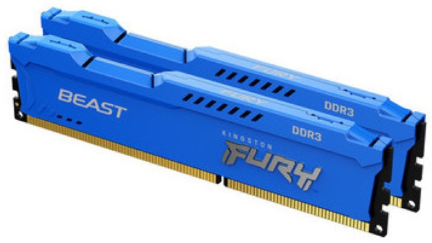Оперативная память Kingston FURY Beast Blue DDR3 16Gb (2x8Gb) 1600MHz (KF316C10BK2/16)