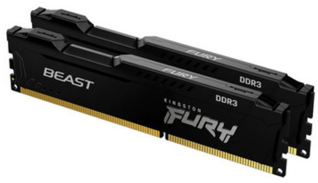 Оперативная память Kingston FURY Beast Black DDR3 16Gb (2x8Gb) 1866MHz (KF318C10BBK2/16)