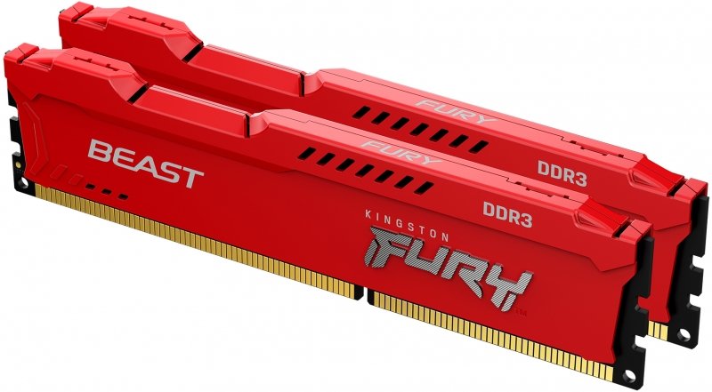 Оперативная память Kingston FURY Beast Red DDR3 8Gb KIT 2x4Gb 1600MHz (KF316C10BRK2/8)