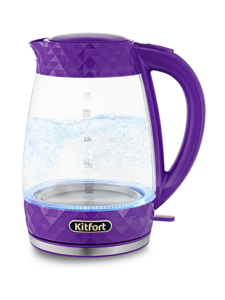 Чайник Kitfort KT-6123-1, фиолетовый
