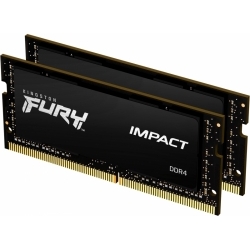 Оперативная память SO-DIMM Kingston FURY Impact Black DDR4 64Gb (2x32Gb) 2666MHz (KF426S16IBK2/64)