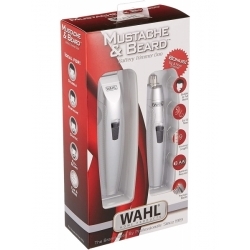 Триммер Wahl Mustache&Beard trimmer, серебристый (5606-308)