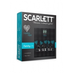 Весы напольные электронные Scarlett SC-BS33E019 черный/рисунок