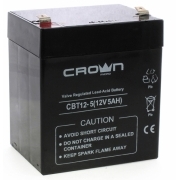CROWN Battery voltage 12V, capacity 5 A / W, dimensions (mm) 88x68x100, weight 1.8 kg, the type of terminal - the F1, type of battery - Lead-acid with suspended electrolyte gel, the service life of 6 years