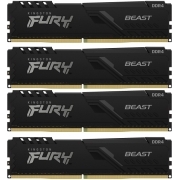 Оперативная память Kingston FURY Beast Black DDR4 64Gb (4x16Gb) 2666MHz (KF426C16BB1K4/64)