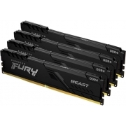 Оперативная память Kingston FURY Beast Black DDR4 64Gb (4x16Gb) 3600MHz (KF436C18BBK4/64)