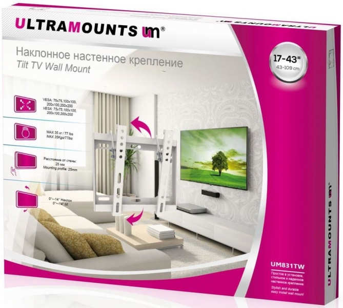 Кронштейн для телевизора Ultramounts UM831TW 17